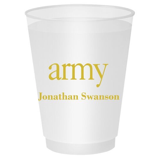 Big Word Army Shatterproof Cups